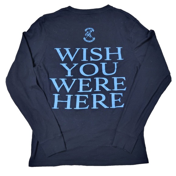 Vintage Lucky Brand Pink Floyd Wish You Were Here Mens Medium Black Long Sleeve - Picture 2 of 5